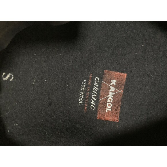 Kangol Black Wool cab hat made In England size Small Cap Golf Mod - Picture 4 of 8